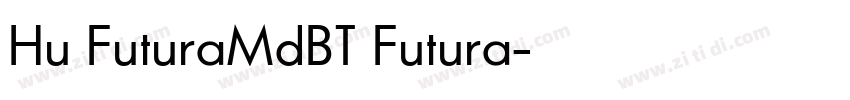 Hu FuturaMdBT Futura字体转换